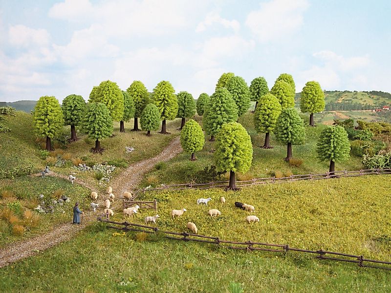 NOCH Dekobaum Laubbäume, Modellbahn Miniatur-Bäume, 10 günstig online kaufen