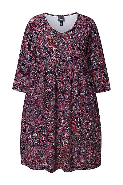 Ulla Popken Maxikleid Longshirt Paisley A-Linie günstig online kaufen