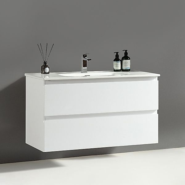 Alpenberger Badezimmer-Set Badezimmer Möbel Badschrank, (Moderner günstig online kaufen