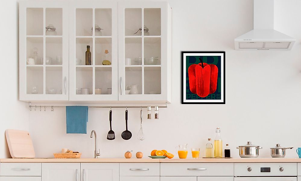 queence Bild »Paprika Art« Abstrakt   Essen   Kunst   Lebensmittel   Obst günstig online kaufen
