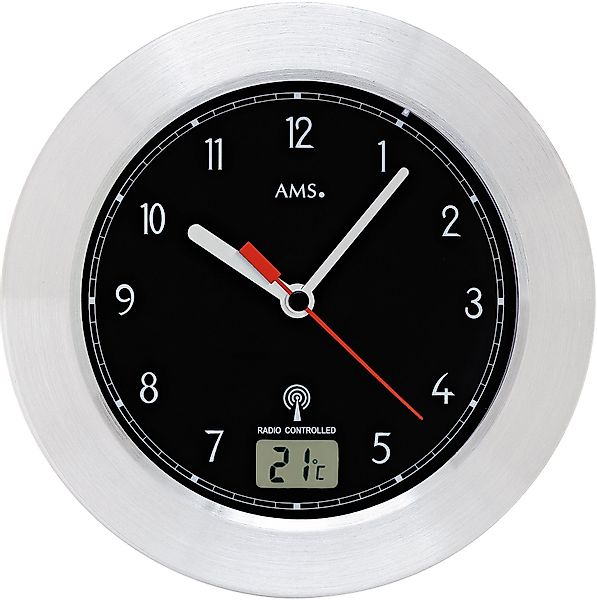 AMS Funkwanduhr F5919 (Quarzuhr,Wohnzimmer,Esszimmer,Küche,Arbeitszimmer,Bü günstig online kaufen