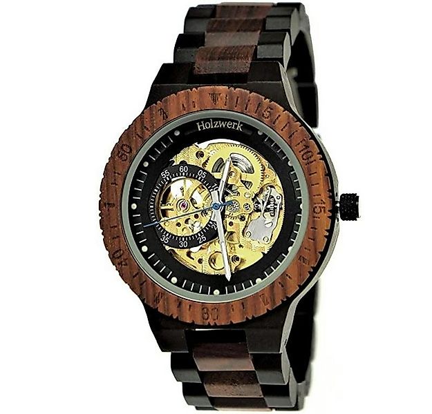 Holzwerk Mechanische Uhr Herren Automatik Holz Armband Uhr, (inklusive Armb günstig online kaufen