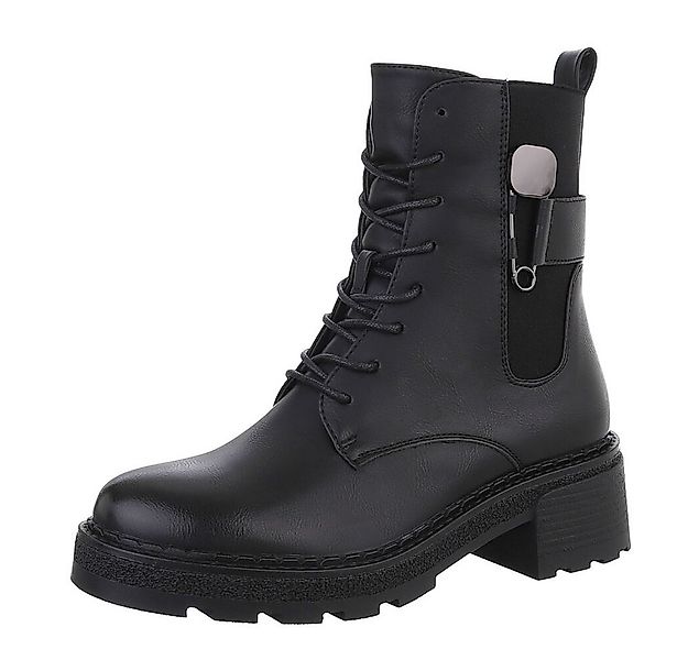 Ital-Design Damen Schnürschuhe Freizeit Schnürstiefelette (87531913) Blocka günstig online kaufen