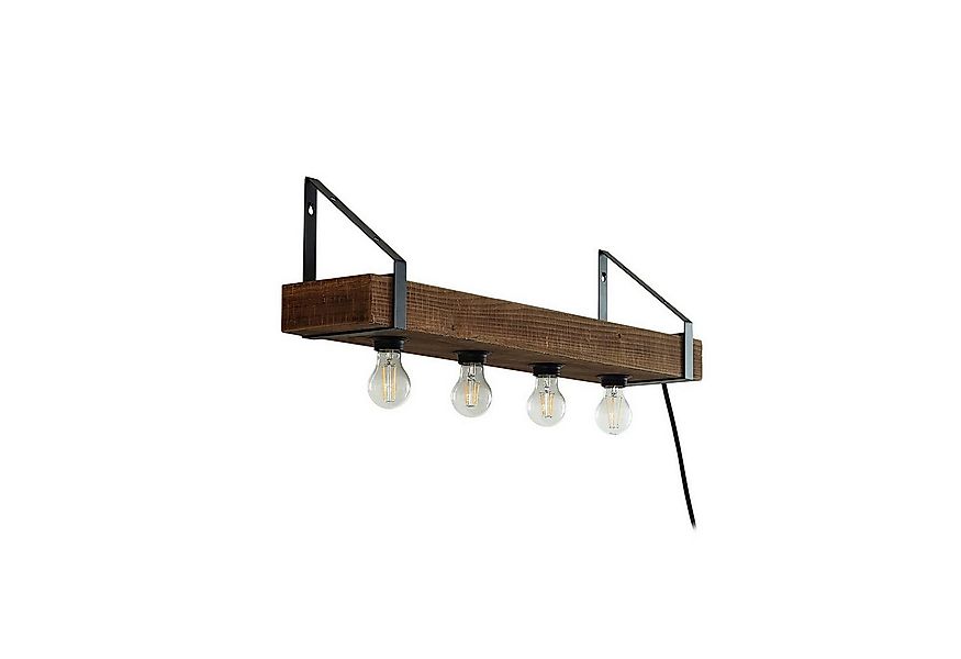 Lindby Wandleuchte Vatana, Holz IP20, 4 x 15 W LED günstig online kaufen
