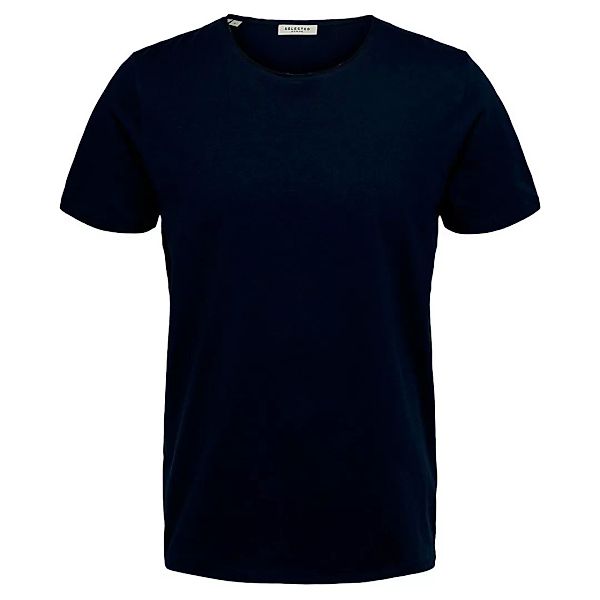 Selected Luke Kurzarm-t-shirt Mit O-ausschnitt XL Navy Blazer günstig online kaufen