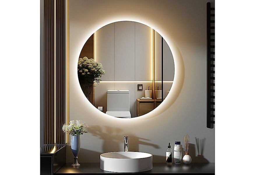 GIMBELEN Badspiegel LED-Badezimmer-Spiegel, 50 cm Rund LED Spiegel, 6500K, günstig online kaufen