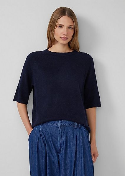 s.Oliver Kurzarmpullover Strickpullover Kurzarmpullover aus Alpakamix günstig online kaufen