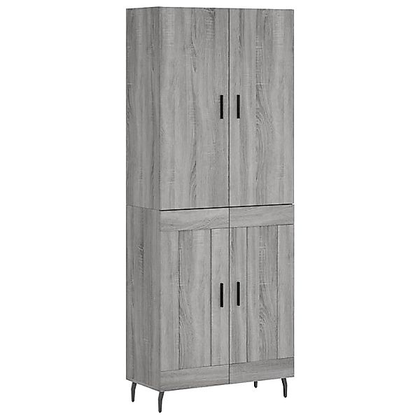 vidaXL Highboard Grau Sonoma 69,5x34x180 cm Holzwerkstoff 3195809 günstig online kaufen
