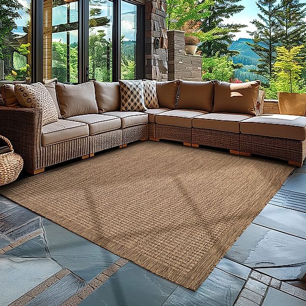 Carpettex Outdoorteppich Unicolor, Rechteck, Höhe: 3 günstig online kaufen