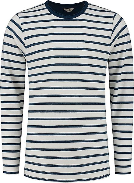 Dstrezzed Pullover Streifen Dunkelblau - Größe XXL günstig online kaufen