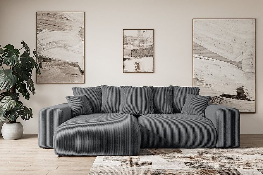 ALTDECOR Ecksofa ESKAR-L, Couch mit Schlaffunktion, Wohnzimmer - Wohnlandsc günstig online kaufen