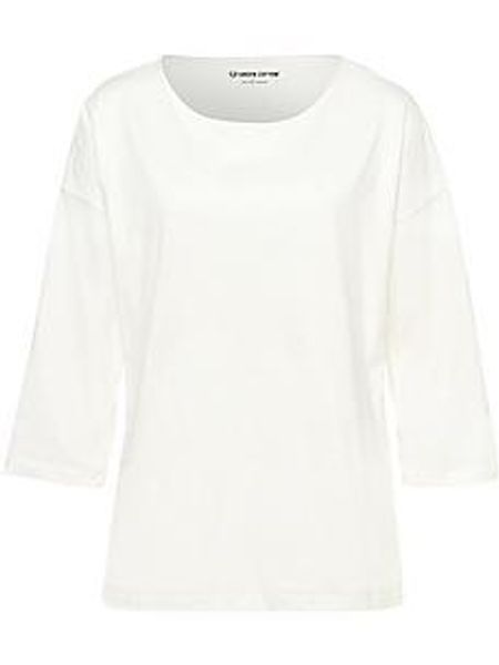Rundhals-Shirt Gurli Green Cotton weiss günstig online kaufen