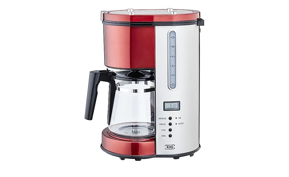 KHG Kaffeeautomat  KA-114 (MRE) ¦ rot ¦ Glas,Metall,Kunststoff ¦ Maße (cm): günstig online kaufen