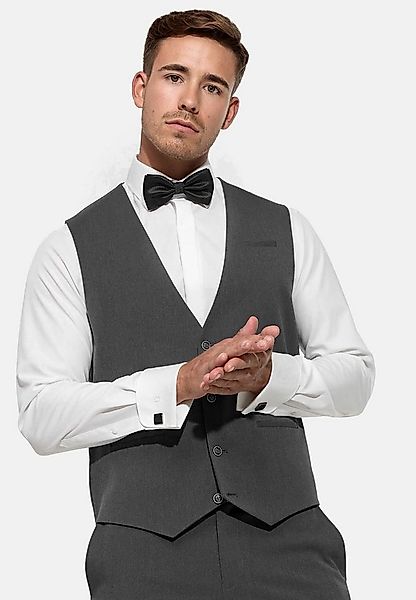 Jeff Anzugweste Herren Nikolaj Plain Anzug Weste Herrenweste mit kunstvoll günstig online kaufen
