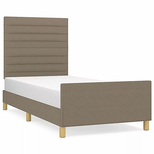 vidaXL Bettgestell mit Kopfteil Taupe 80x200 cm Stoff Modell 41368210 günstig online kaufen