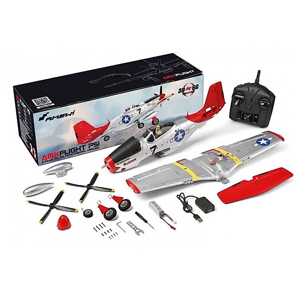 Amewi Spielzeug-Flugzeug 24127 AMXFlight P51 - günstig online kaufen
