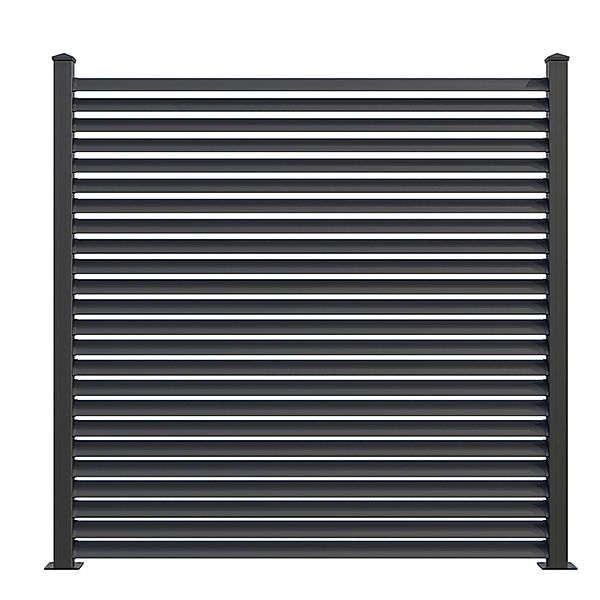 GroJa Steckzaun Lumino Ellipse 180 cm x 180 cm Anthrazit günstig online kaufen
