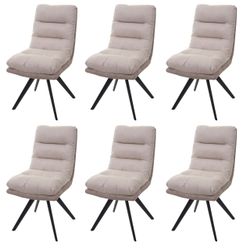 MCW Esszimmerstuhl G66 6er-Set Creme günstig online kaufen