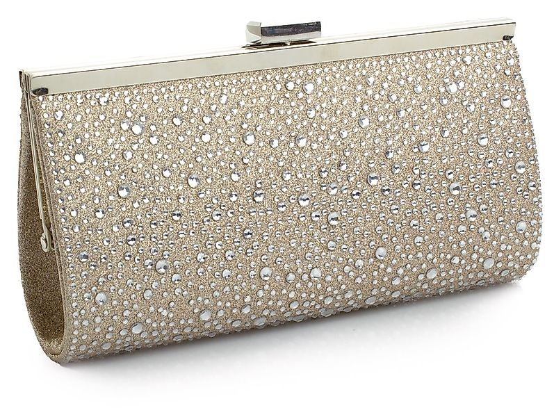 White Lady Clutch Valentina Zirkonia - Glitter-Strass Braut Clutch günstig online kaufen