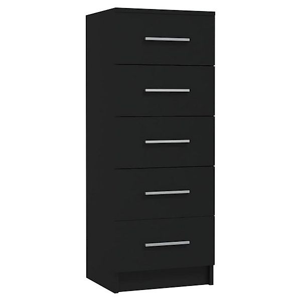 vidaXL Fächerschrank Schubladenkommode Schwarz 41x35x106 cm Holzwerkstoff ( günstig online kaufen