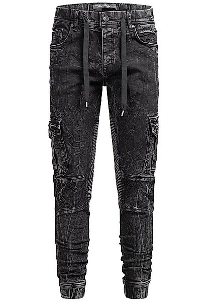 RedBridge Cargojeans im Jogger Style mit Waschung und Taschen günstig online kaufen