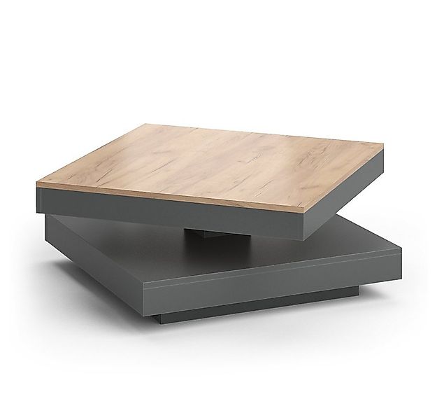 Vicco Couchtisch Elias, Anthrazit/Goldkraft Eiche, 70 x 70 cm (1-St), Multi günstig online kaufen