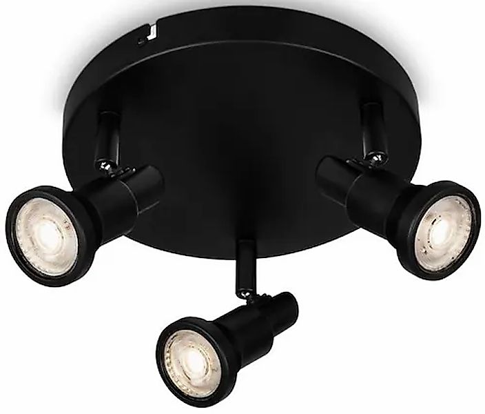 Briloner Leuchten LED Deckenspot »LED Spotleuchte 3-flammig, Metall, schwar günstig online kaufen