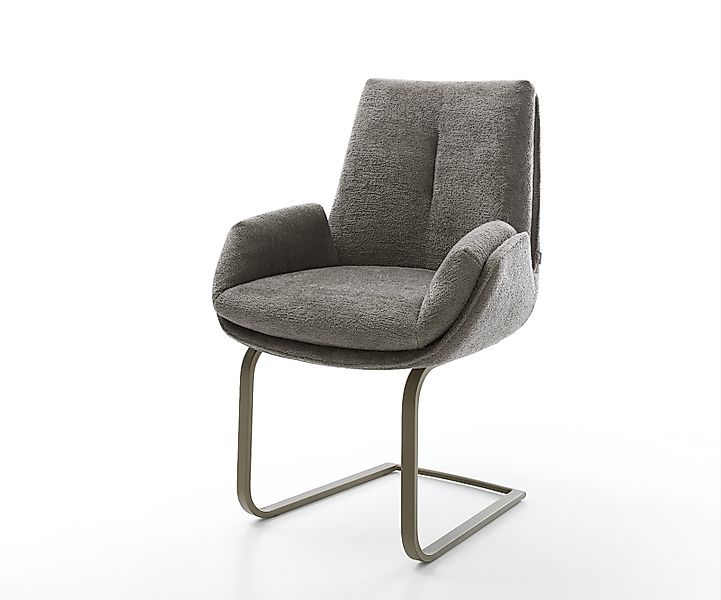 Freischwinger Clea-Flex Bouclé Soft Schlamm Freischwinger flach Effektfinis günstig online kaufen