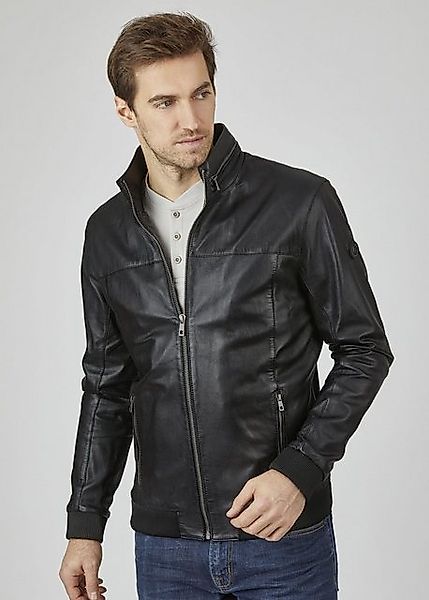 bugatti Lederjacke BUFABIANO (1-St) mit Riegeln und Steppungen günstig online kaufen
