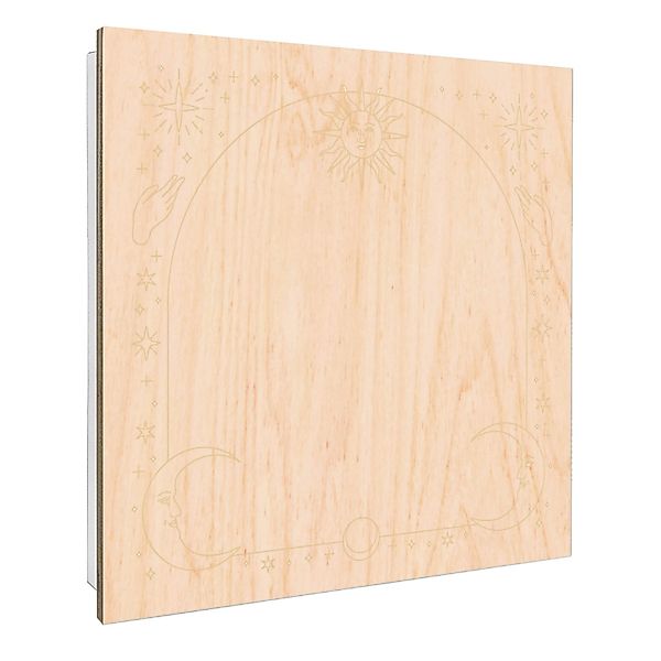 Banjado Großer Schlüsselbox Holz 30x30cm Weiß Scharnier Rechts 50 Haken Sch günstig online kaufen
