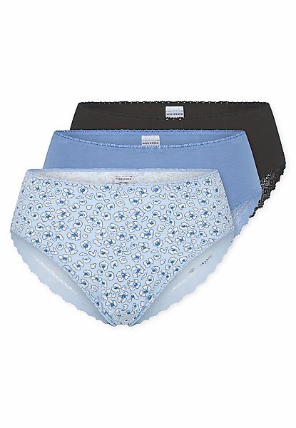 Schiesser Brasilslip "Modern Multipacks" 3er Pack, Spitzenbänder, Single-Je günstig online kaufen