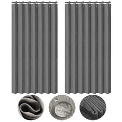 Rosnek Outdoorvorhang Außenvorhang Wasserdicht Ösen Haken, günstig online kaufen