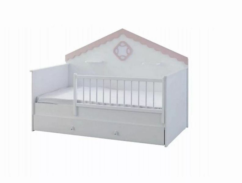 JVmoebel Kinderbett Kinderlaufstall Bettchen Kinderbettchen Krippe Weiß Hol günstig online kaufen
