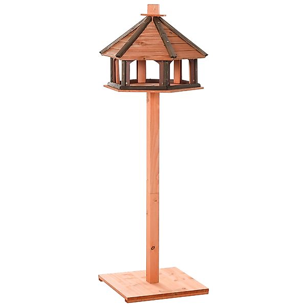 PawHut Vogelhaus, Ø52 x 130H cm, Vogelfutterhaus, hölzerner Vogelvilla, Fut günstig online kaufen