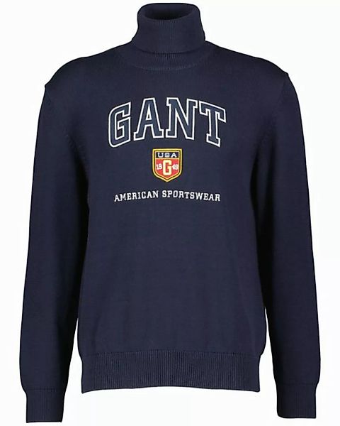 Gant Strickpullover Herren Rollkragenpullover GRAPHIC TURTLENECK (1-tlg) günstig online kaufen