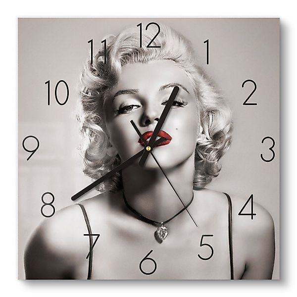 DEQORI Wanduhr 'Elegante Marilyn Monroe' (Glas günstig online kaufen