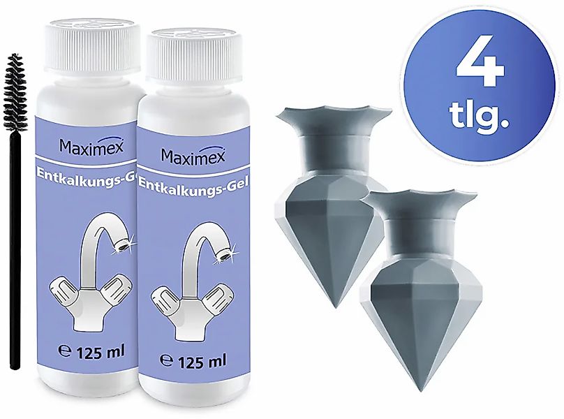 Maximex Reinigungs-Set "Entkalkungsgel und Diamond Clean Silikon-Entkalker" günstig online kaufen
