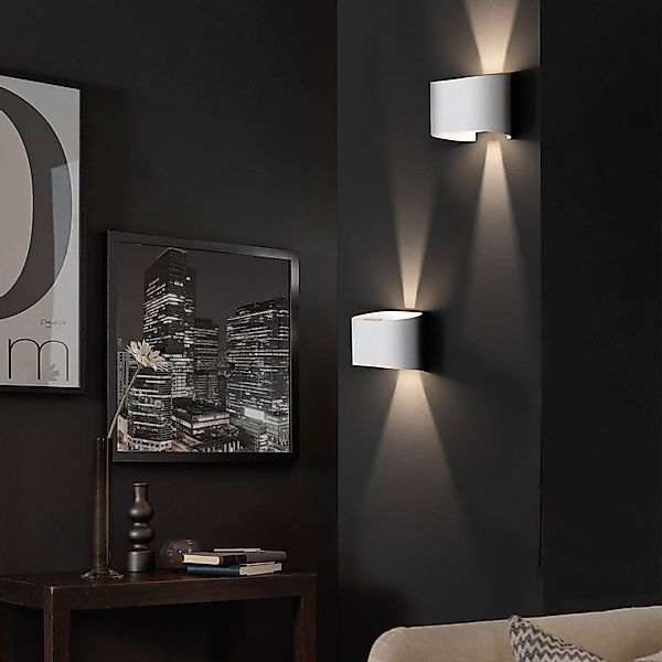 LED-Außenwandleuchte Wall, kubisch, weiß günstig online kaufen
