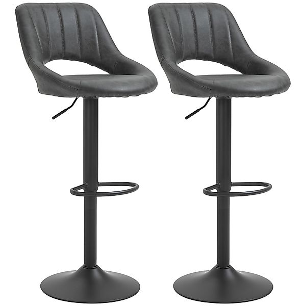 HOMCOM Barhocker-Set 2 Hocker Drehbar Höhenverstellbar günstig online kaufen
