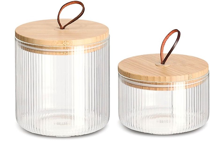 Zeller Present Vorratsglas, (Set, 2 tlg., Vorratsglas 1050ml, Ø 12 x 12,7 c günstig online kaufen