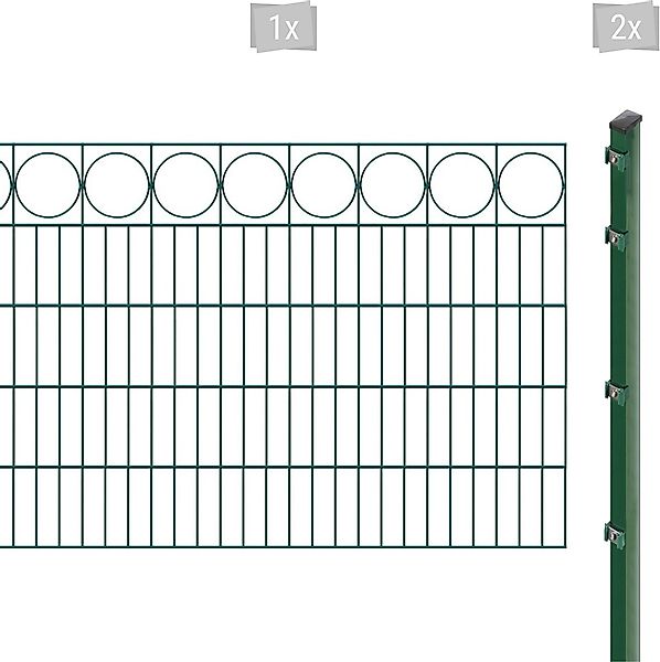 Arvotec Doppelstabmattenzaun "EXCLUSIVE 100 zum Einbetonieren "Ring" mit Zi günstig online kaufen