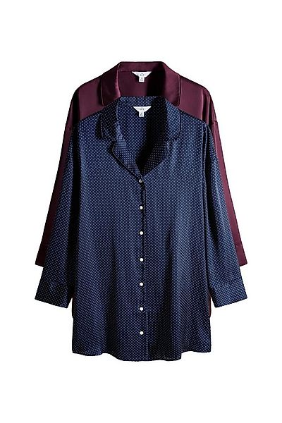 The Set Pyjama The Set Nachthemden aus Satin, 2er-Pack (2 tlg) günstig online kaufen