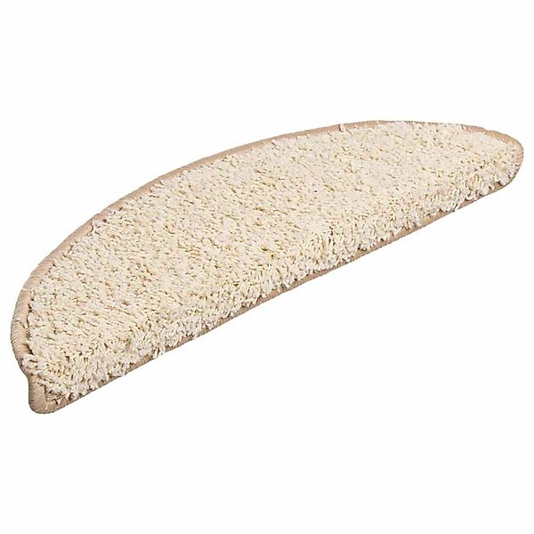 vidaXL Stufenmatten 20 Stk 56x17x3 cm Creme Halbrund 3365841 günstig online kaufen