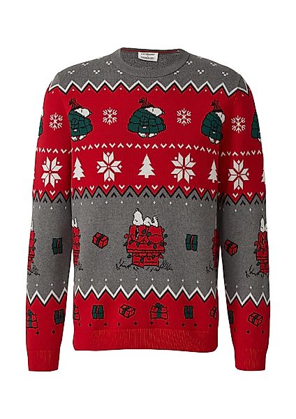 s.Oliver Sweatshirt Strickpullover Jacquard Strickpullover mit günstig online kaufen