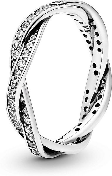 Pandora Fingerring Pandora Funkelnde Gedrehte Linien Ring 190892CZ Damenrin günstig online kaufen