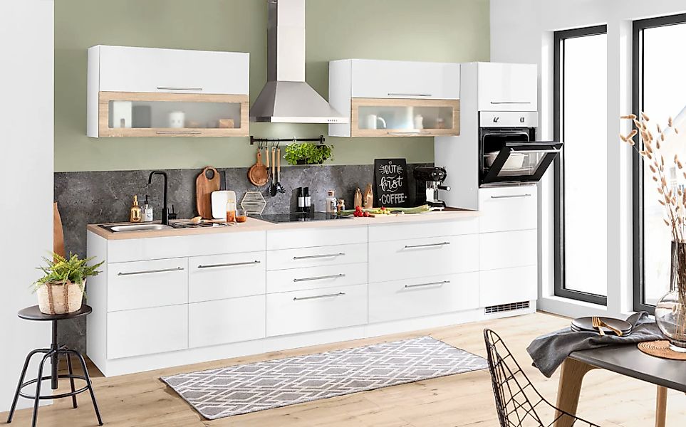 KOCHSTATION Küchenzeile »KS-Wien« Breite 340 cm, wahlweise mit E-Geräten un günstig online kaufen