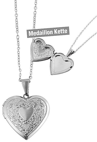 AKZENT Kette mit Anhänger Misbah Edelstahl gold Damen wasserfest, Damen Ket günstig online kaufen