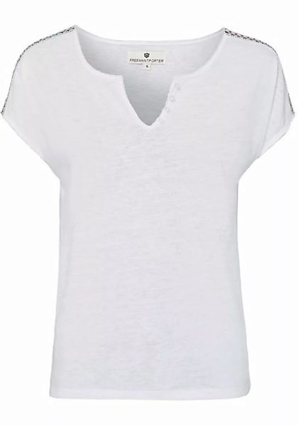 Freeman T. Porter T-Shirt (1-tlg) mit geschnittenen Saumkanten im Used-Look günstig online kaufen