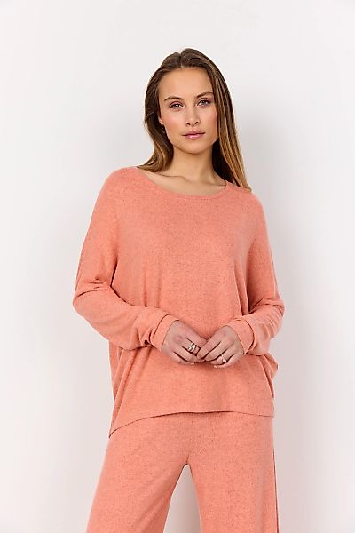 soyaconcept Rundhalsshirt "SC-BIARA 1", bequemer Pullover, elastische Visko günstig online kaufen