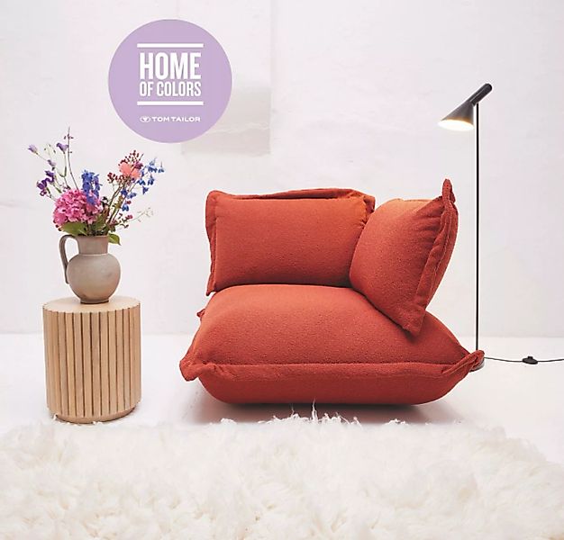 TOM TAILOR HOME Sofa-Eckelement CUSHION Eckelement in rostfarbenem Bouclé S günstig online kaufen